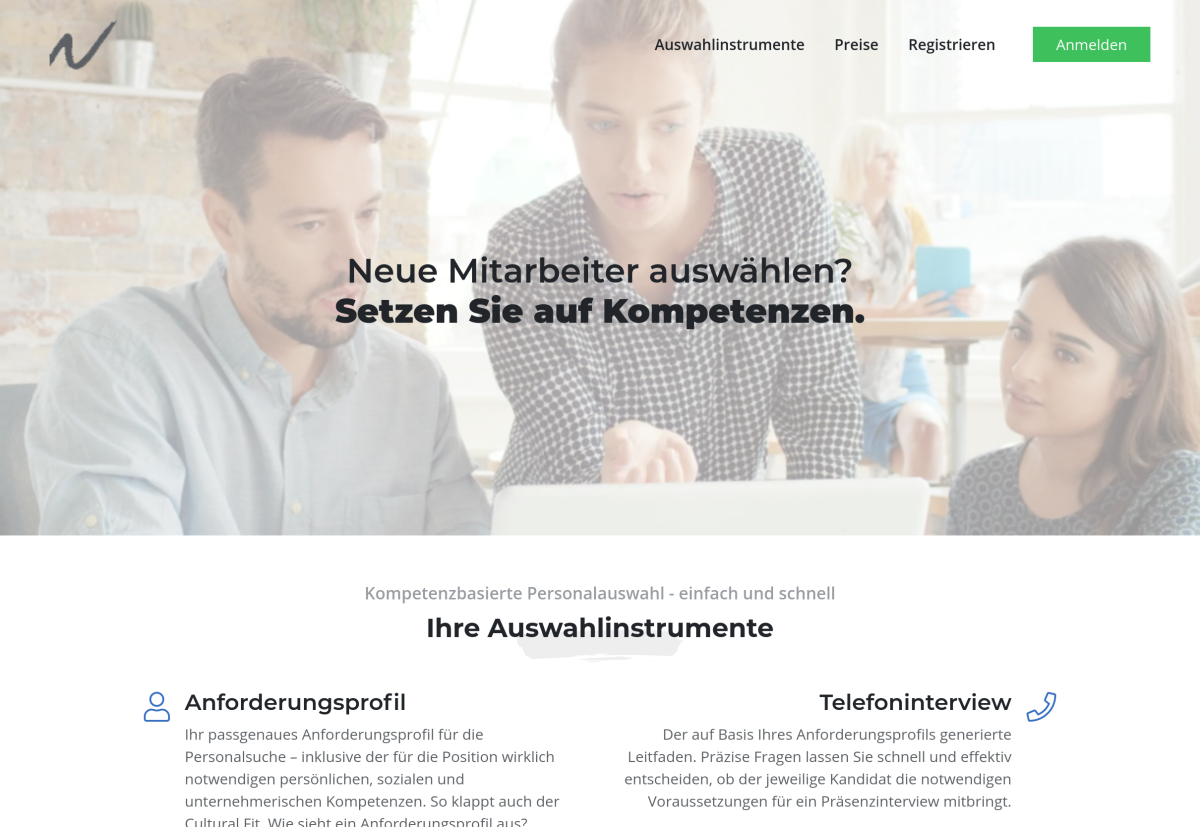 SaaS für Personalauswahl