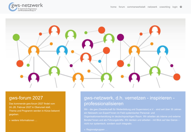 GWS Netzwerk e.V. Onlineplattform